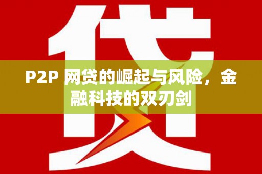 大寮P2P 网贷的崛起与风险，金融科技的双刃剑