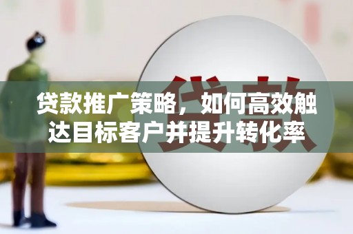 大寮贷款推广策略，如何高效触达目标客户并提升转化率
