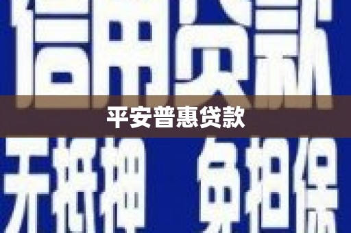 大寮平安普惠贷款