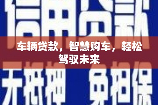 大寮车辆贷款，智慧购车，轻松驾驭未来