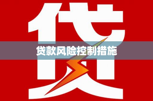 大寮贷款风险控制措施