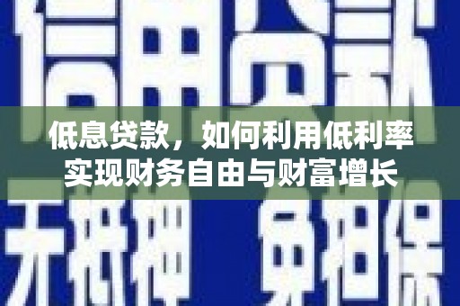 大寮低息贷款，如何利用低利率实现财务自由与财富增长